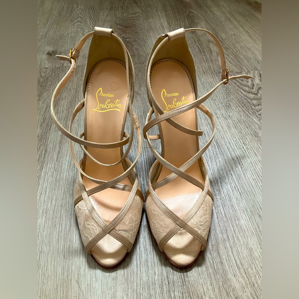 Vanitarita Crepe Satin Lace Trim Embellished Sandal